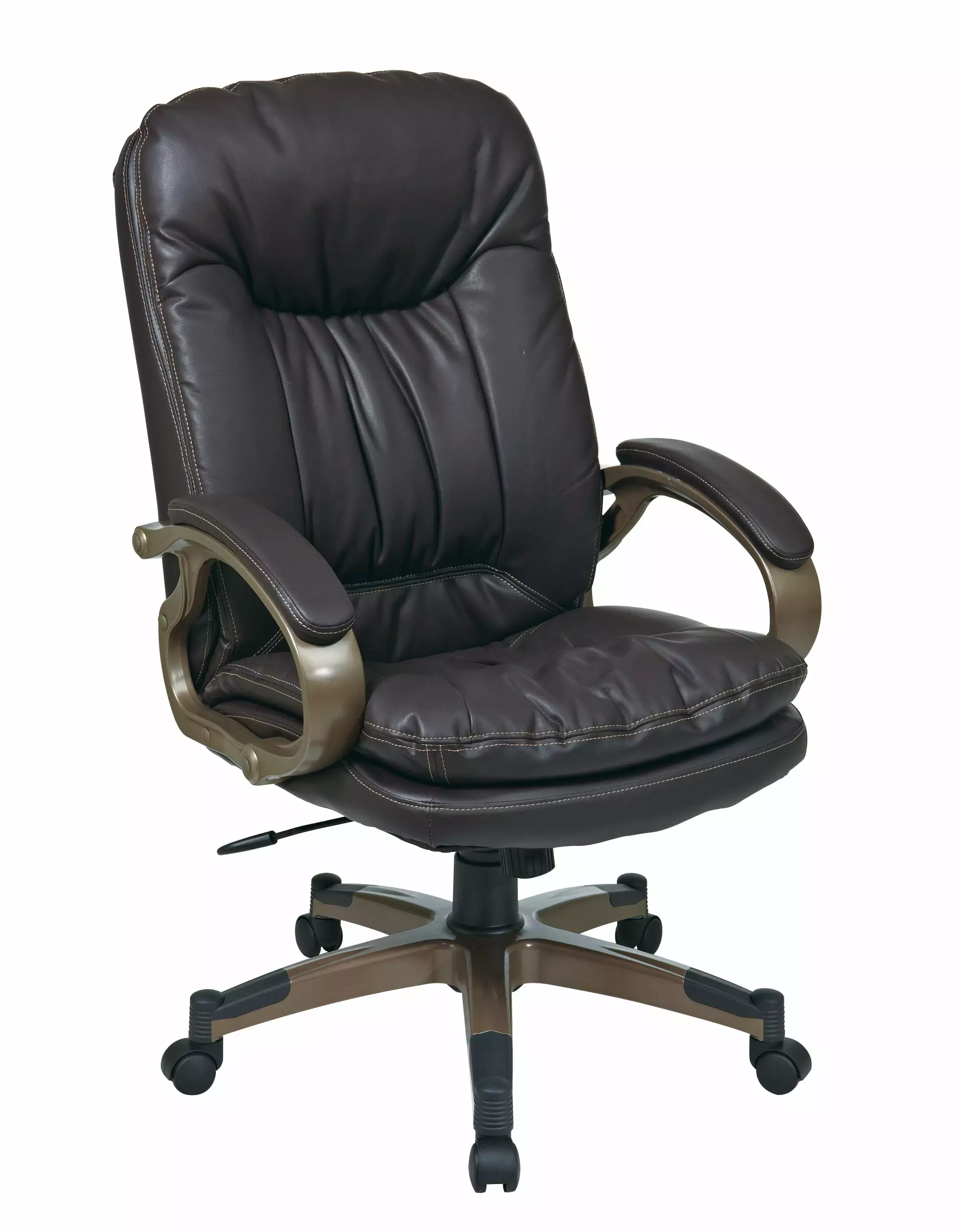 Office Star Executive Bonded Leather Chair - Ergonomic Office Chair Comfortable Design Office Star Products