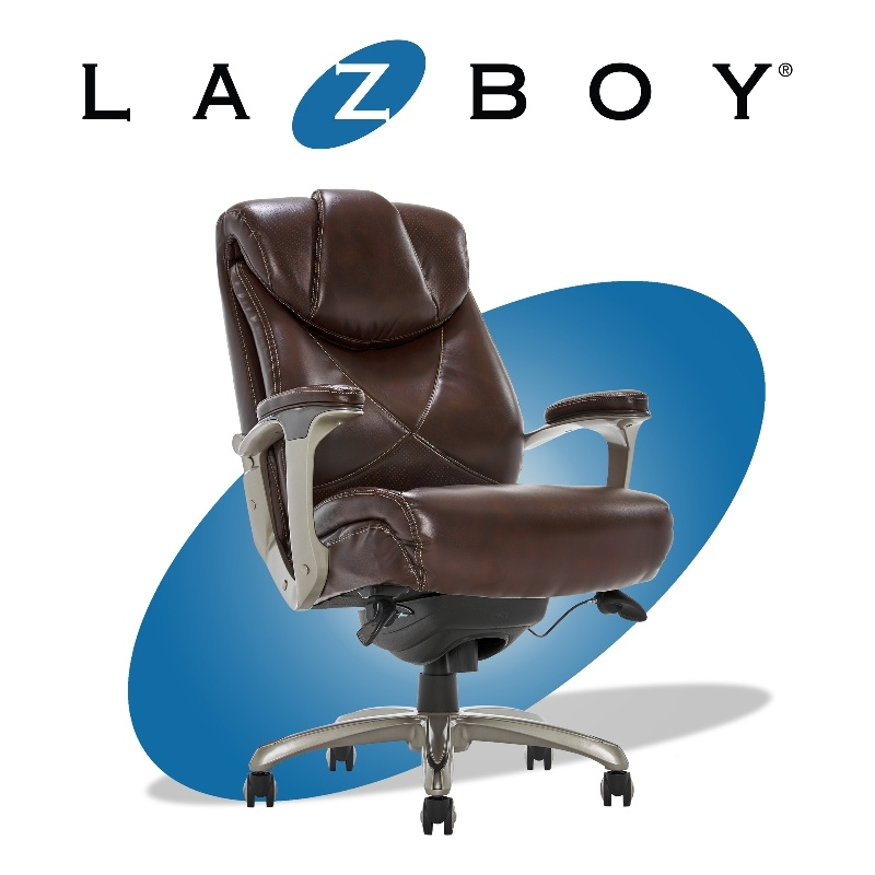 Pemberly Row Executive Office Chair AIR Technology Brown - Breathable Desk Chair
