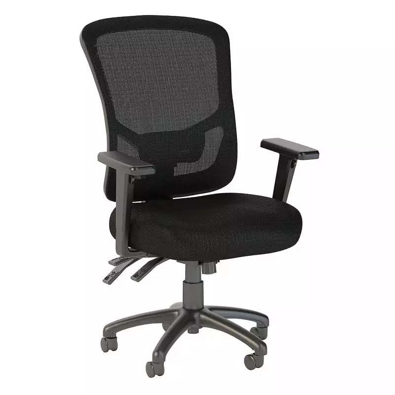 Pemberly Row High Back Contemporary Fabric Executive Office Chair Black
