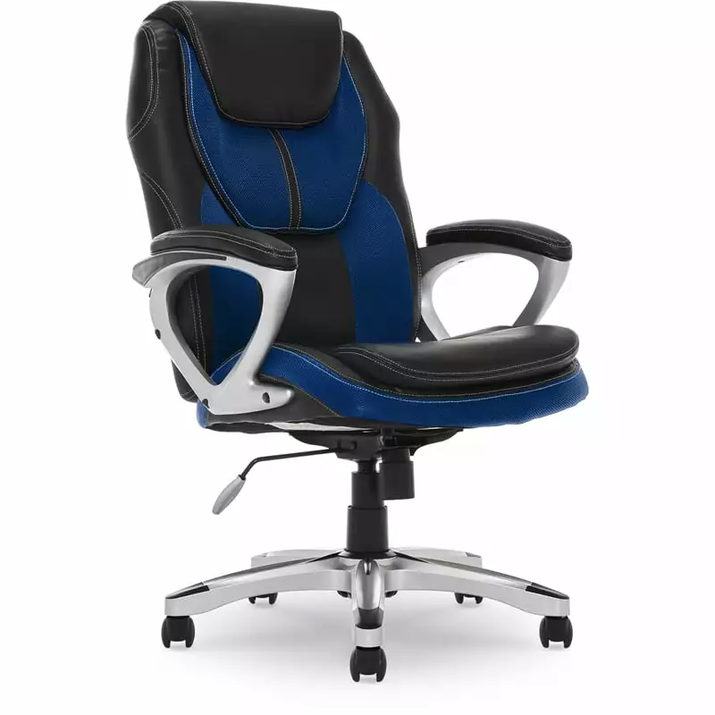Pemberly Row Modern Contemporary Executive Office Chair Blue