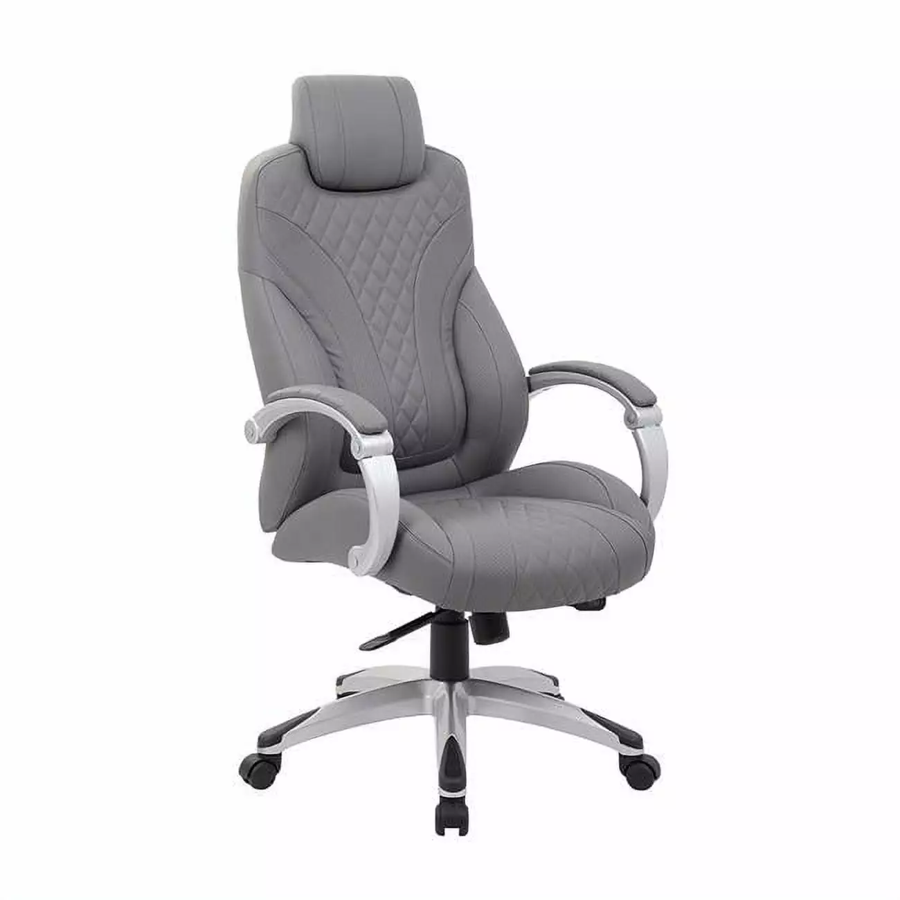 Executive Hinged Arm Chair Grey Ergonomic Office Chair Adjustable Height Procomfort