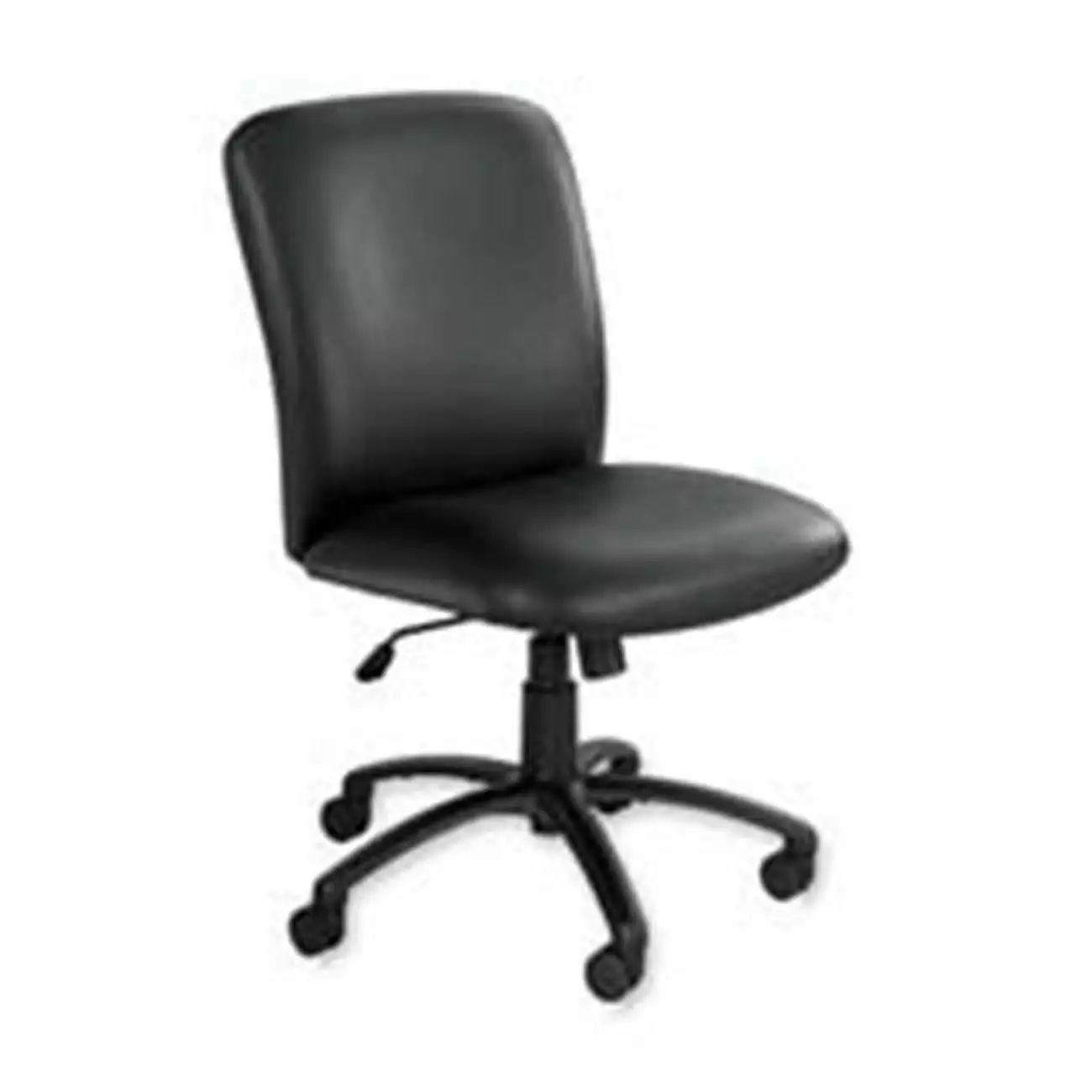 Safco Products Company Exec. High-Back Chair - Black Vinyl Office Chair 5-Star Base