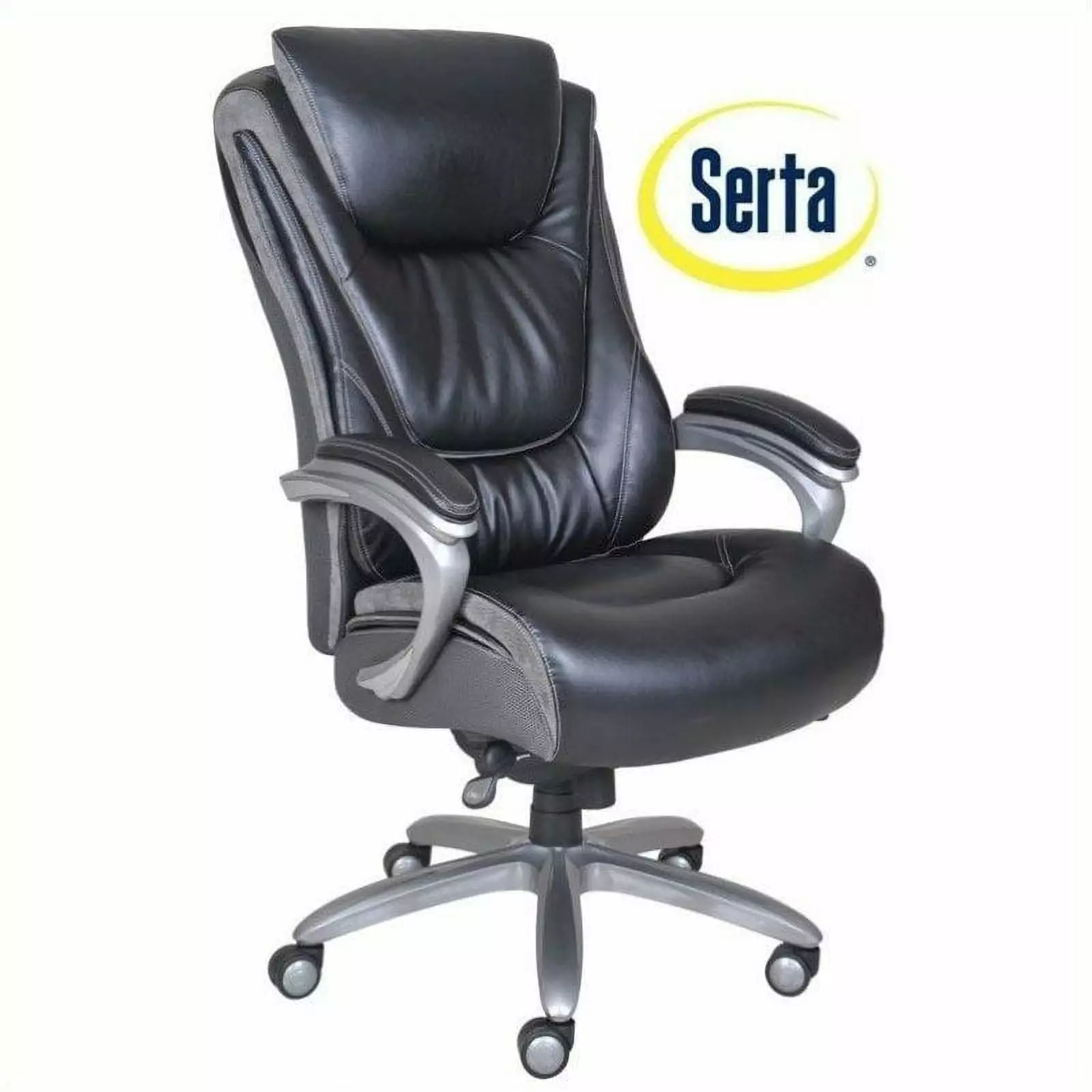 Scranton & Co Contemporary Executive Office Chair Bliss Black - Modern Ergonomic Design