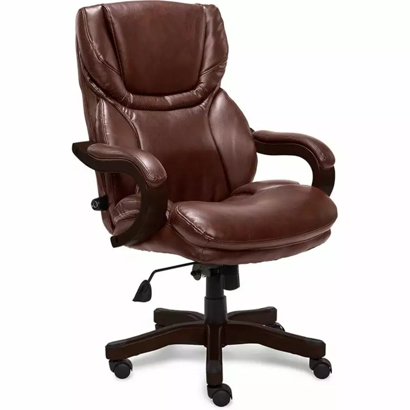 Scranton & Co Executive Office Chair Brown Bonded Leather
