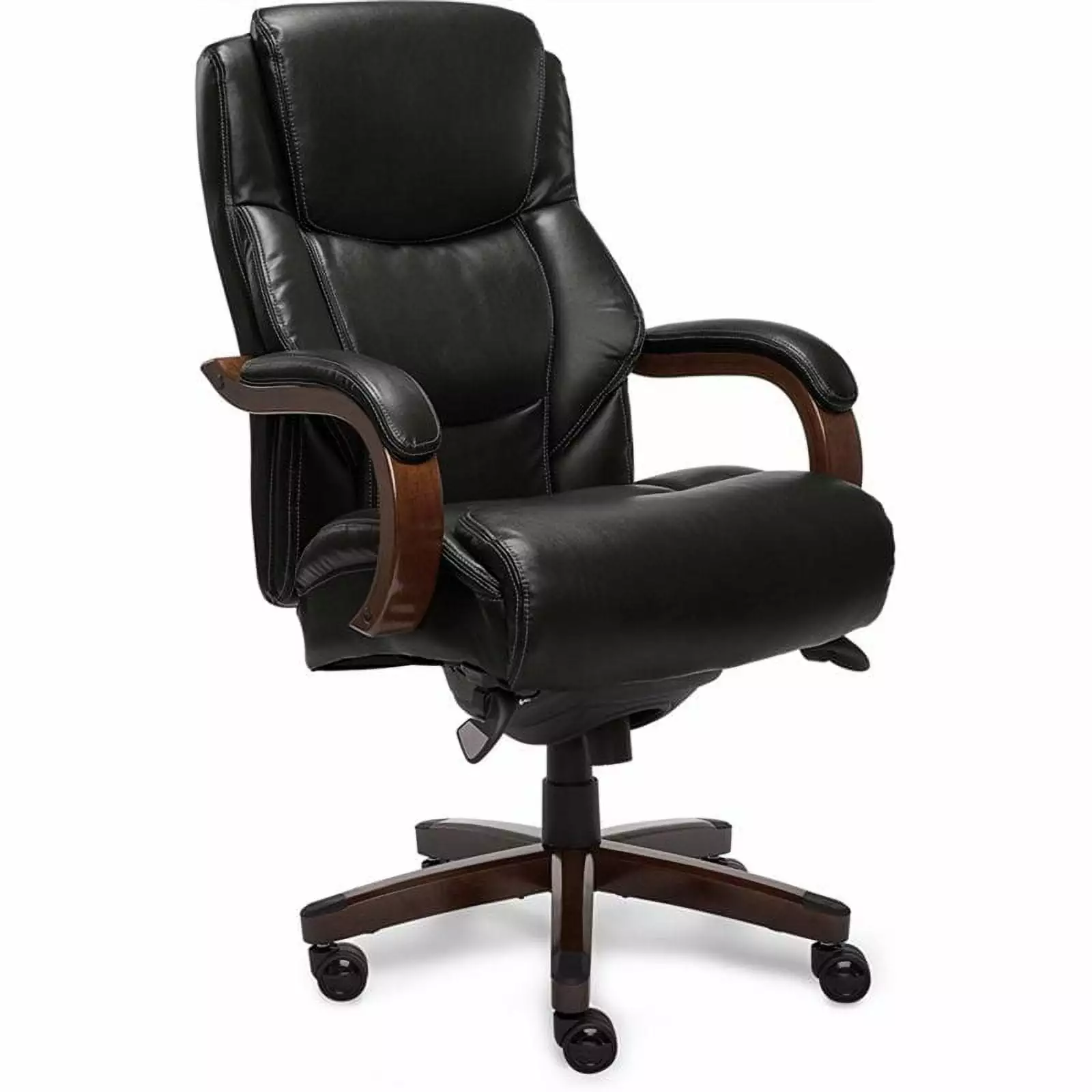 Scranton & Co 48 Modern Faux Leather Executive Office Chair Black