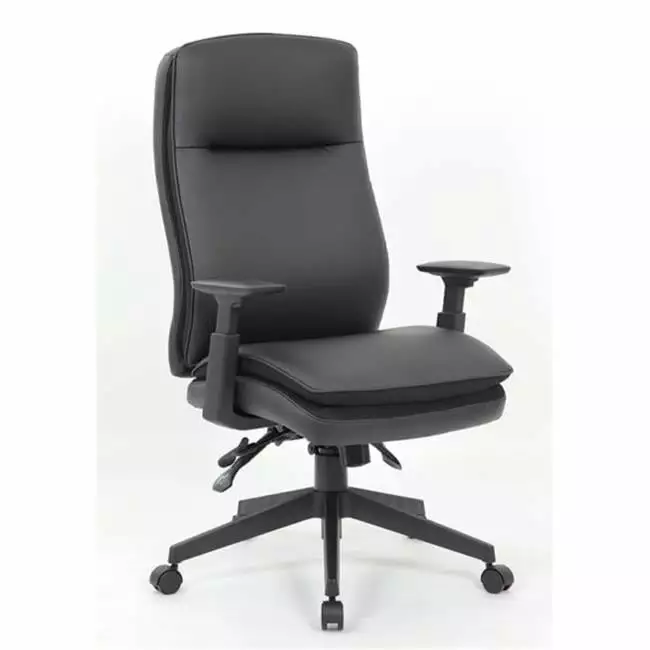 Executive Chair Black High Back PU Leather Office Desk Chair SeatSolutions