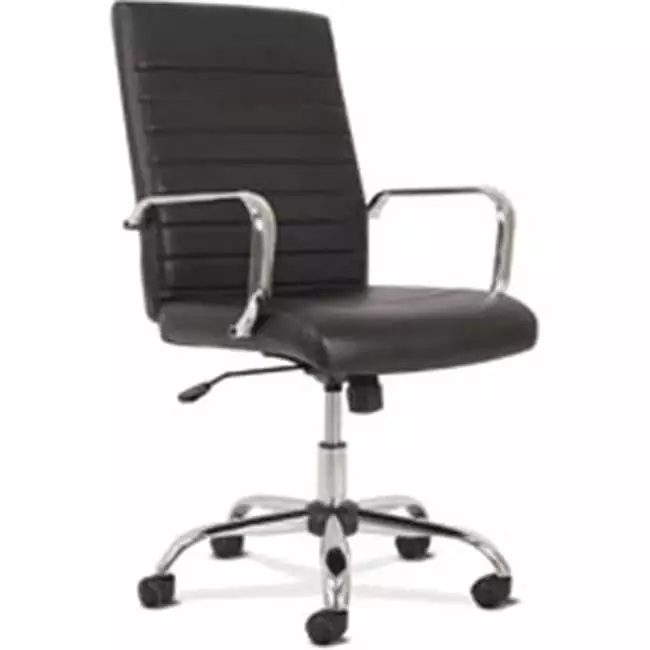 Sadie Seating Leather Executive Chair Black - Premium Office Desk Chair Swivel Base SeatSolutions
