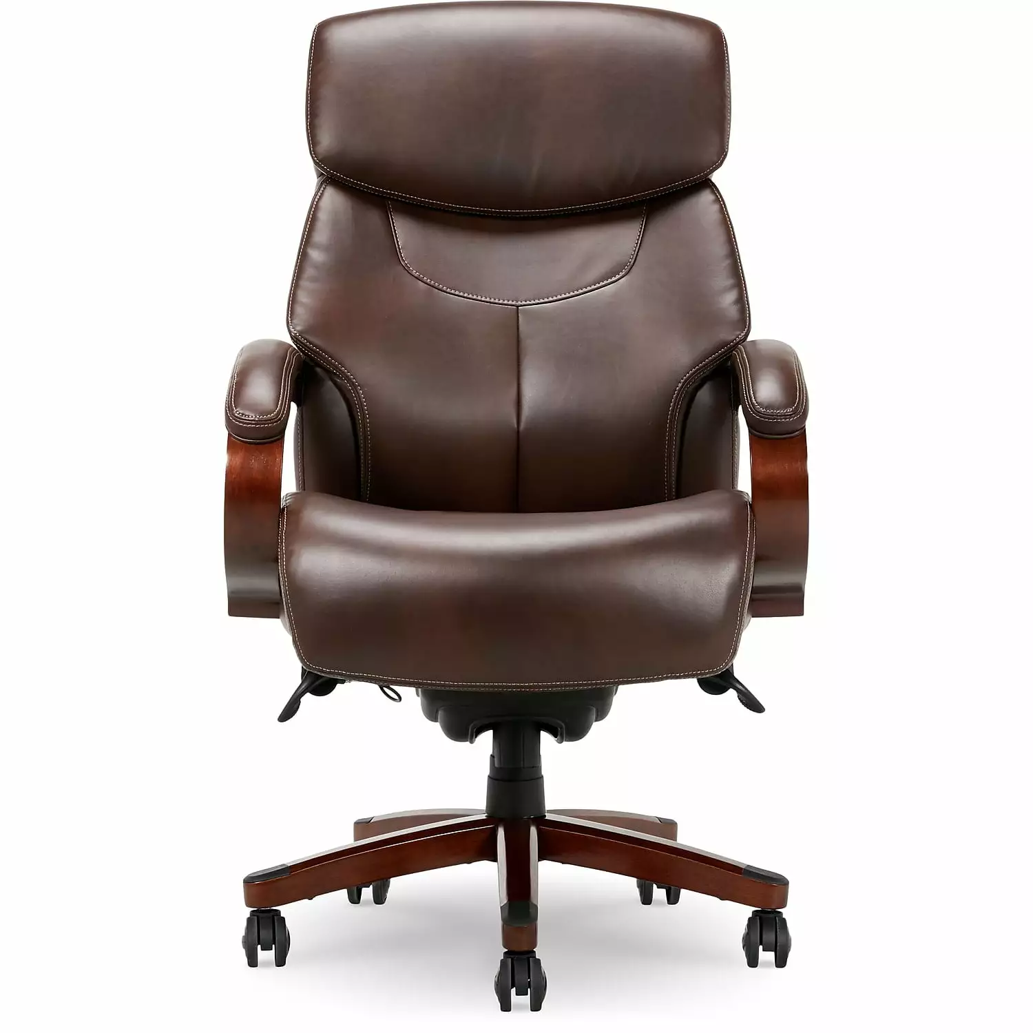 La-Z-Boy Bradley Bonded Leather Executive Chair 44762 High Back Support STAPLES