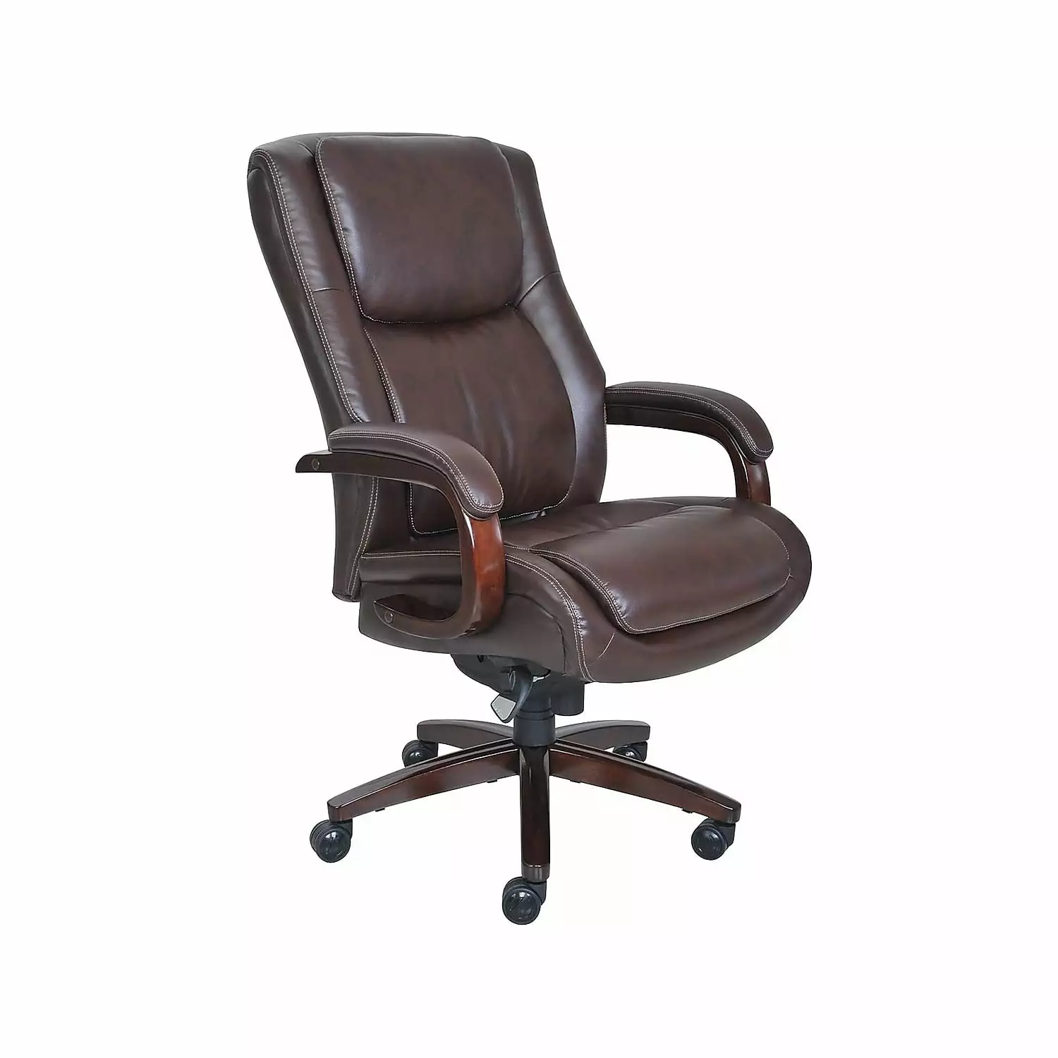 La-Z-Boy Winston Bonded Leather Executive Chair Brown STAPLES