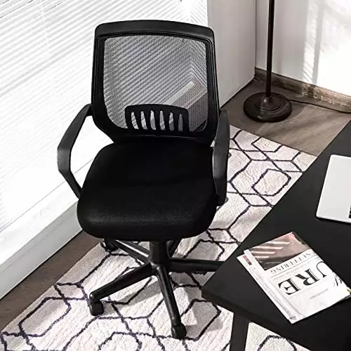 POWERSTONE High Back Ergonomic Office Chair Lumbar Support and Adjustable Features TeviRoom