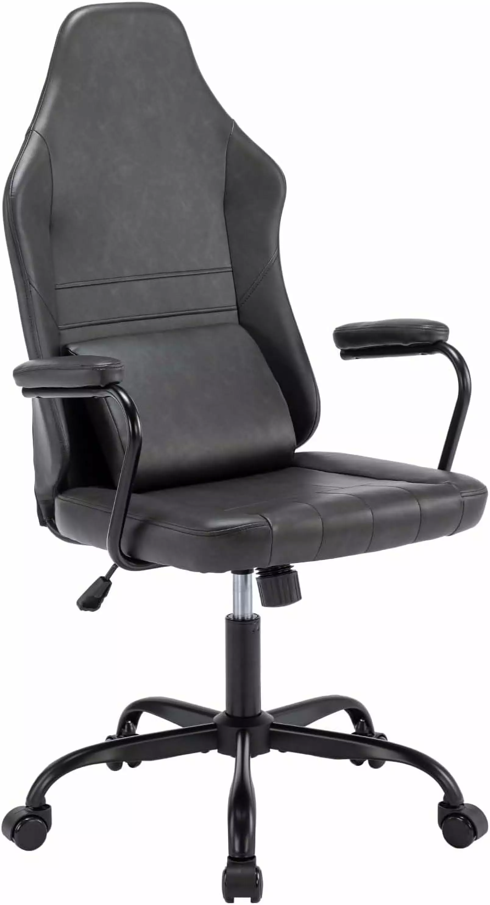 Executive Office Chair High Back PU Leather - 360 Swivel Adjustable Height Computer Desk Chair TRAHOO