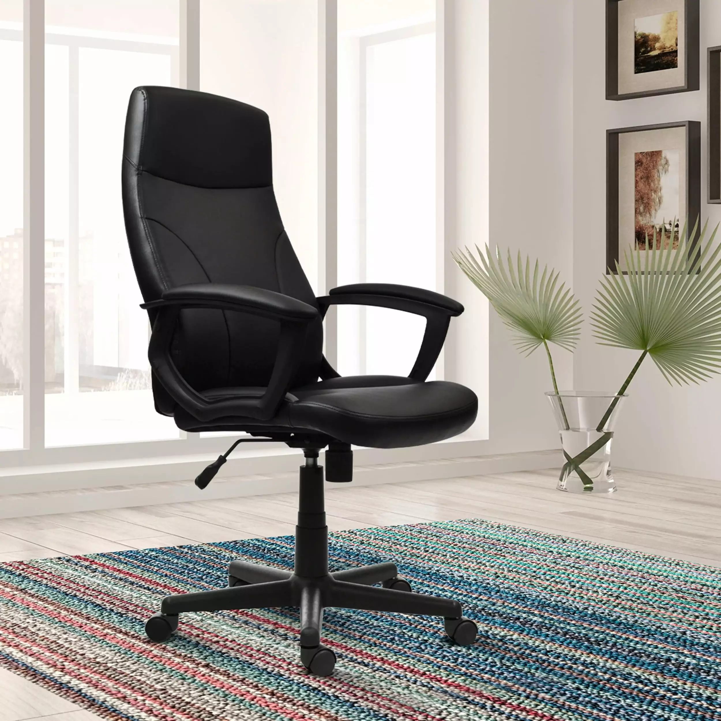 Medium Back Executive Office Chair Black unknown