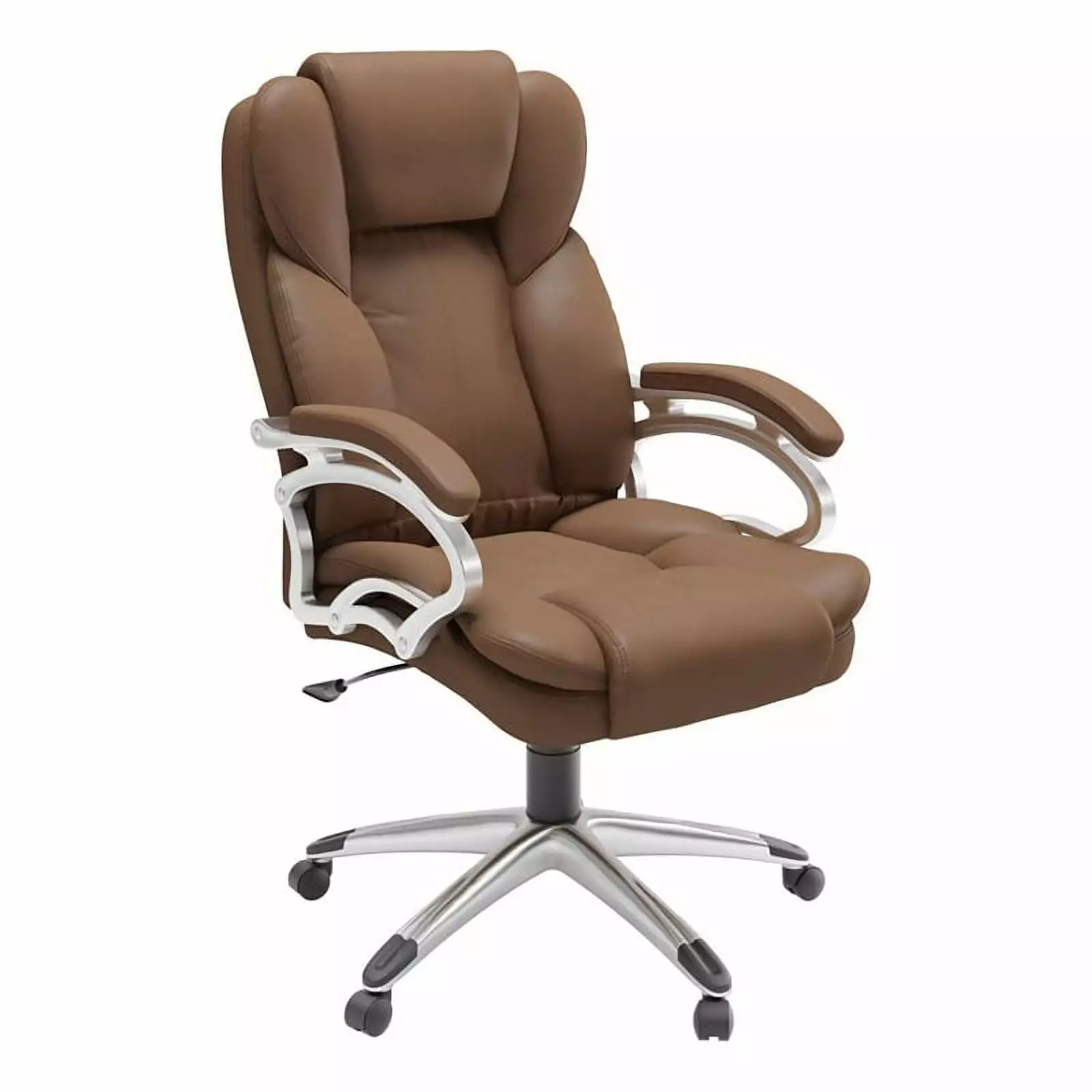 UrbanPro Modern Faux Leather Executive Office Chair Caramel Brown Desk Chair