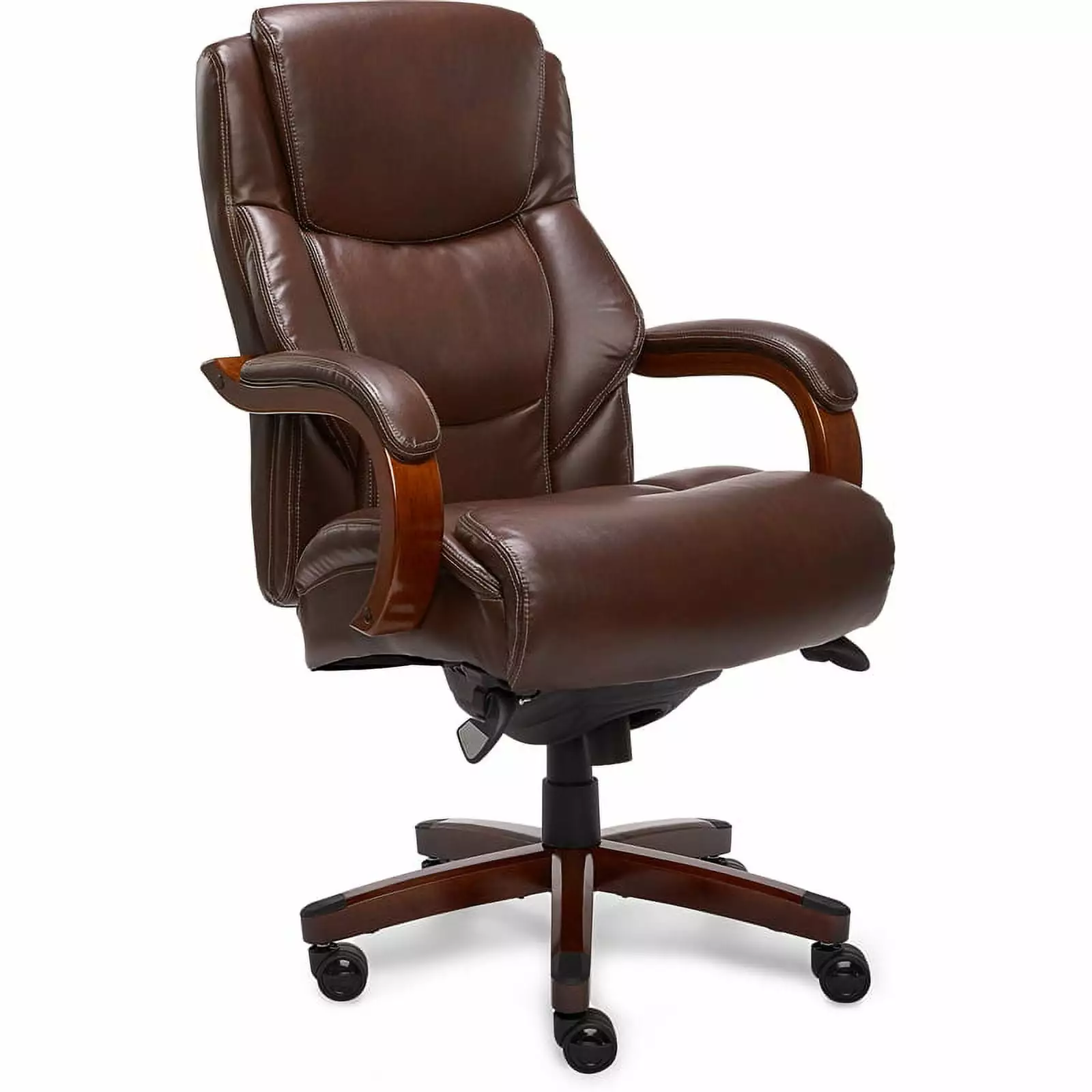 UrbanPro Upholstered Faux Leather Executive Office Chair Chestnut Brown