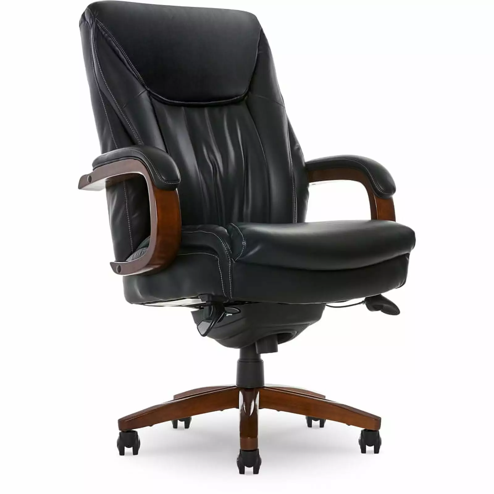 UrbanPro Upholstered Modern Faux Leather Executive Office Chair Black