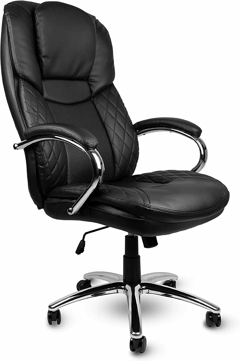 US Office Elements High Back Big and Tall Heavy Duty Executive Office Chair 400lbs PU Leather