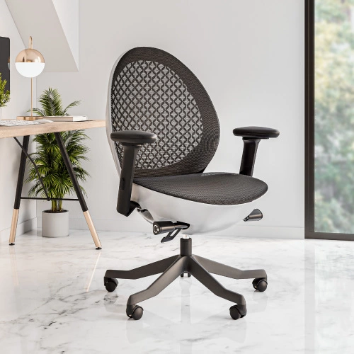 Wulawindy Deco LUX Executive Office Chair White Modern Design Ergonomic Comfort