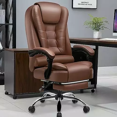 Executive Desk Chair Footrest Ergonomic High Back Big and Tall Users XINGAN