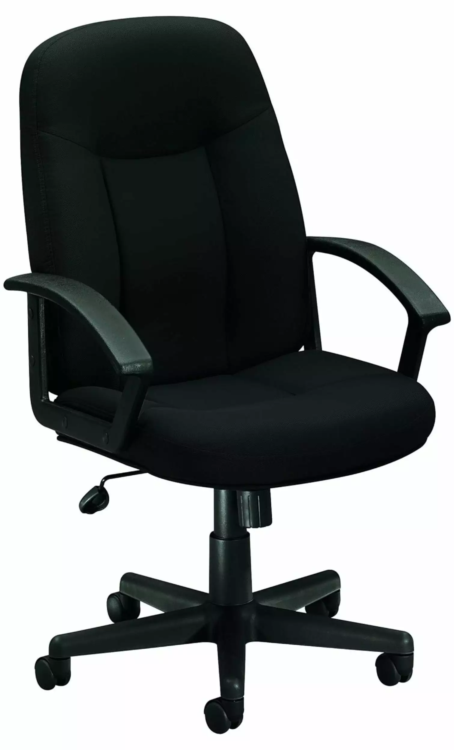 YuraZH Executive High Back Swivel Tilt Chair Black Fabric and Frame Ergonomic Office Desk Chair