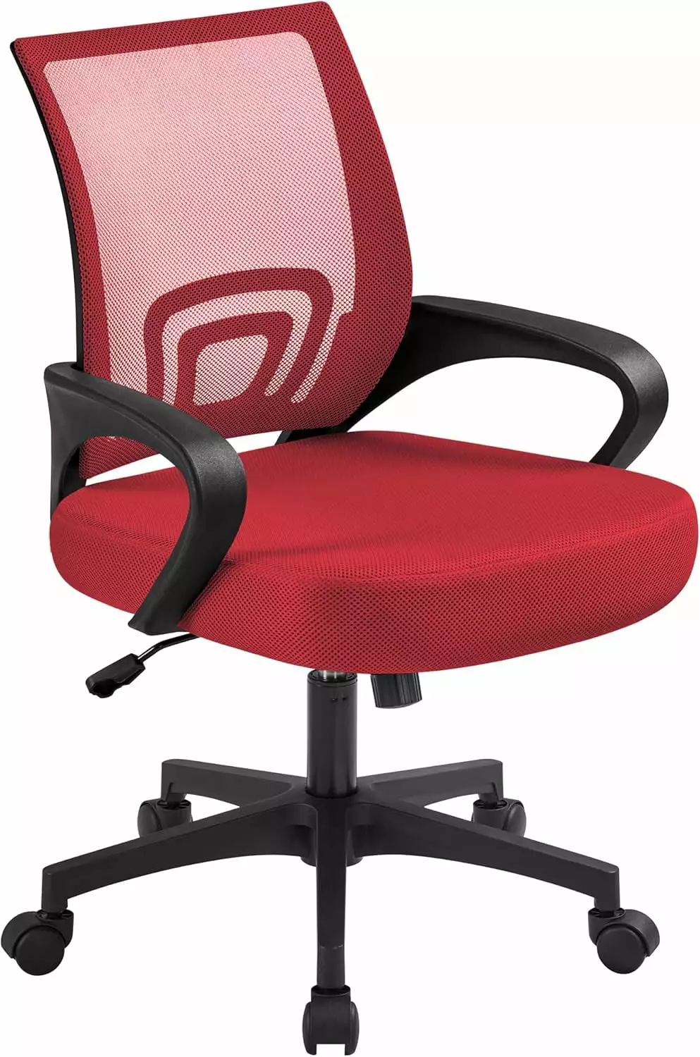 Red Executive Office Chair Ergonomic Mesh Desk Chair Lumbar Support ZKQ