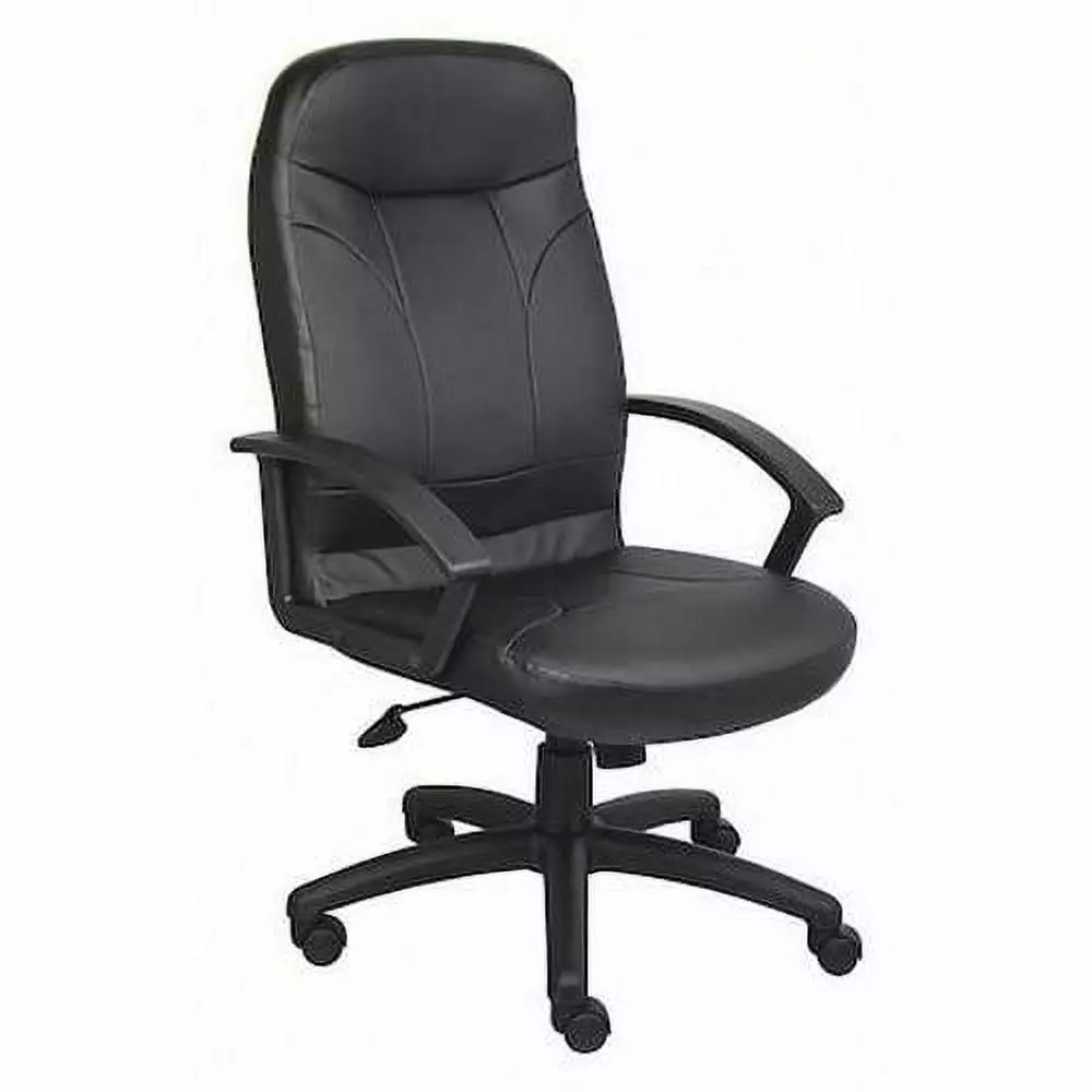 Leather Executive Chair 22- Fixed Black Zoro Select