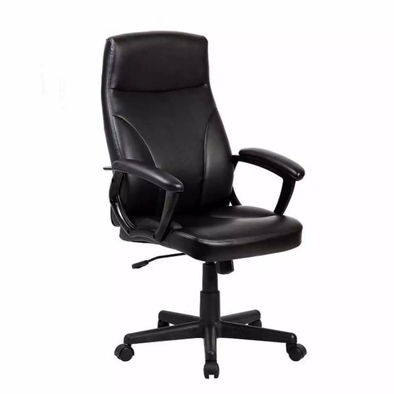 Medium Back Executive Office Chair Black 45 x 24 x 29.5 Inches Back2Basics