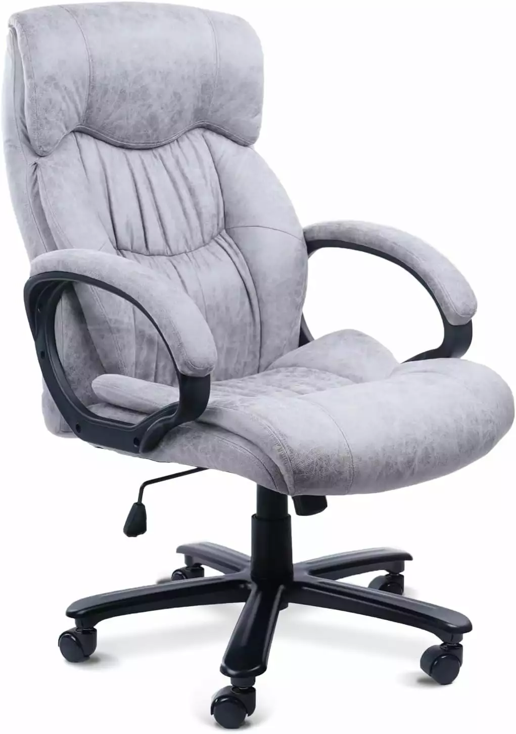 CLATINA Ergonomic Executive Big Tall Office Chair Lumbar Support Leather Padded Headrest Armrest Swivel Adjustable Height
