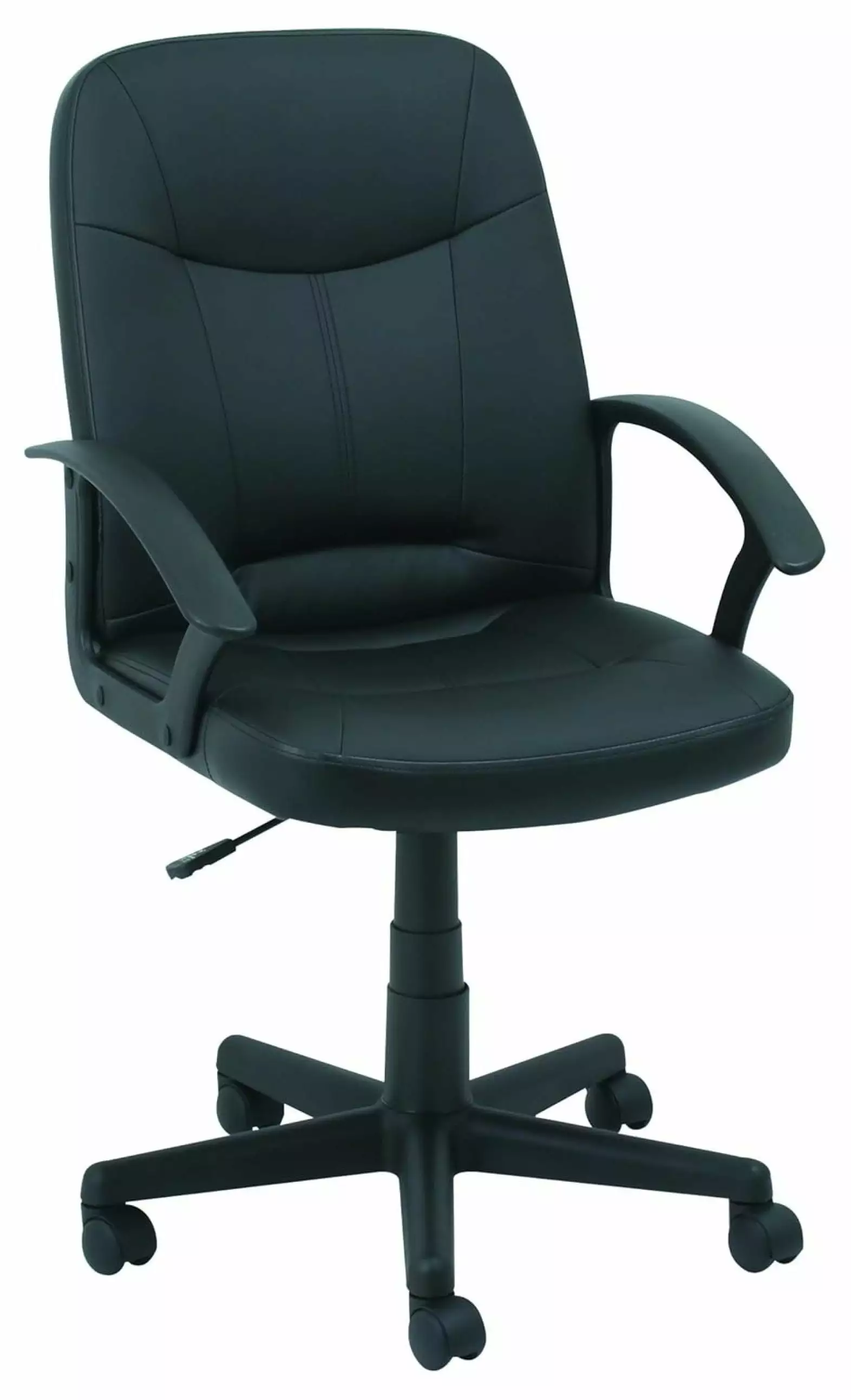 Jia ma sha Executive Office Chair Fixed Arched Arms Black