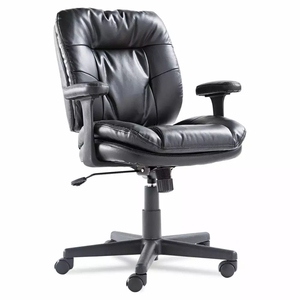 OIF Executive Swivel Tilt Chair Adjustable Seat Height Supports Up to 250 lbs