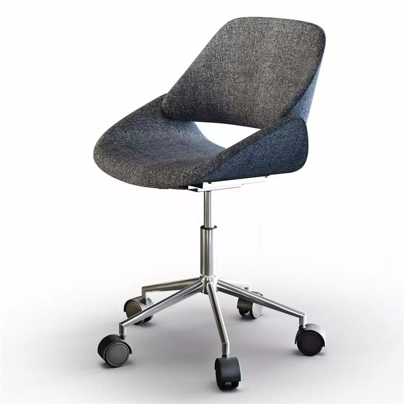 Scranton & Co Adjustable Swivel Fabric Executive Office Chair Gray