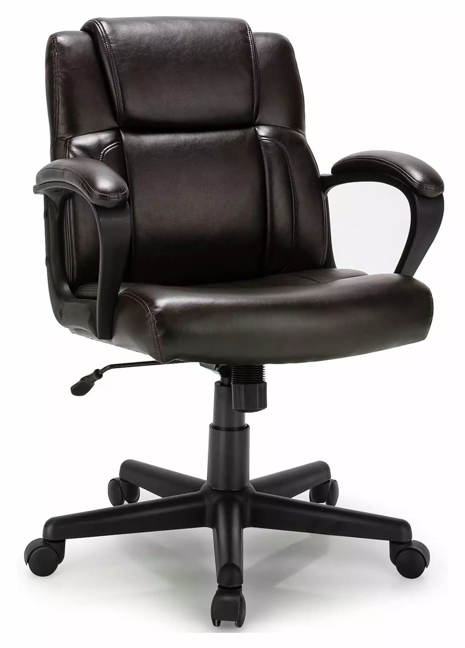 Leather Modern Executive Office Chair Ergonomic Computer Desk Chair Rocking Function YANG97