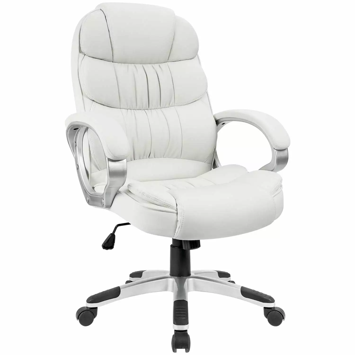 High Back PU Leather Office Chair Adjustable Height Executive Desk Chair Lumbar Support YOYO