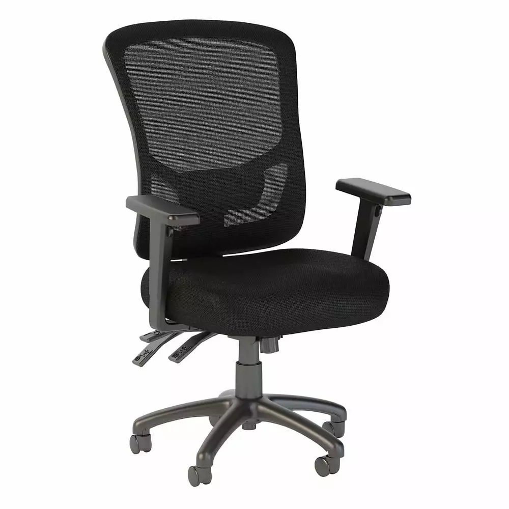BBF Series High Back Contemporary Fabric Executive Office Chair Black - Ergonomic Desk Chair Lumbar Support