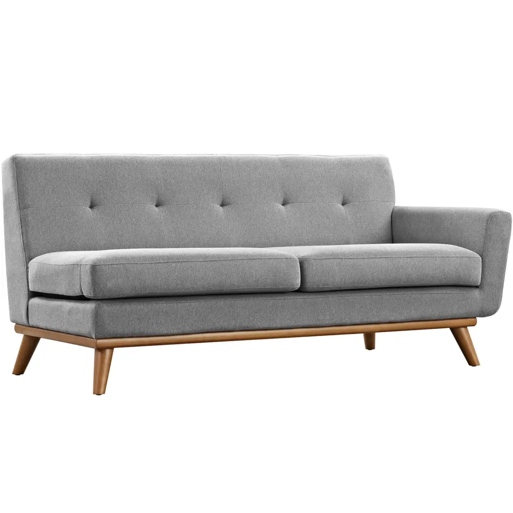 Ergode Engage Right-Arm Expectation Gray Fabric Loveseat