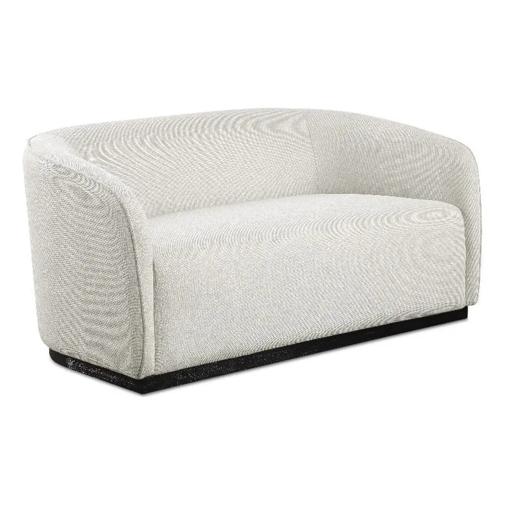 Meridian Furniture Mylah Beige Fabric Loveseat - Neutral Two-Seater Sofa