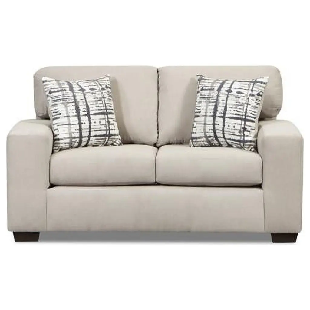 Neo Living Finley Loveseat Sofa Gray Contemporary Upholstered Living Room Furniture