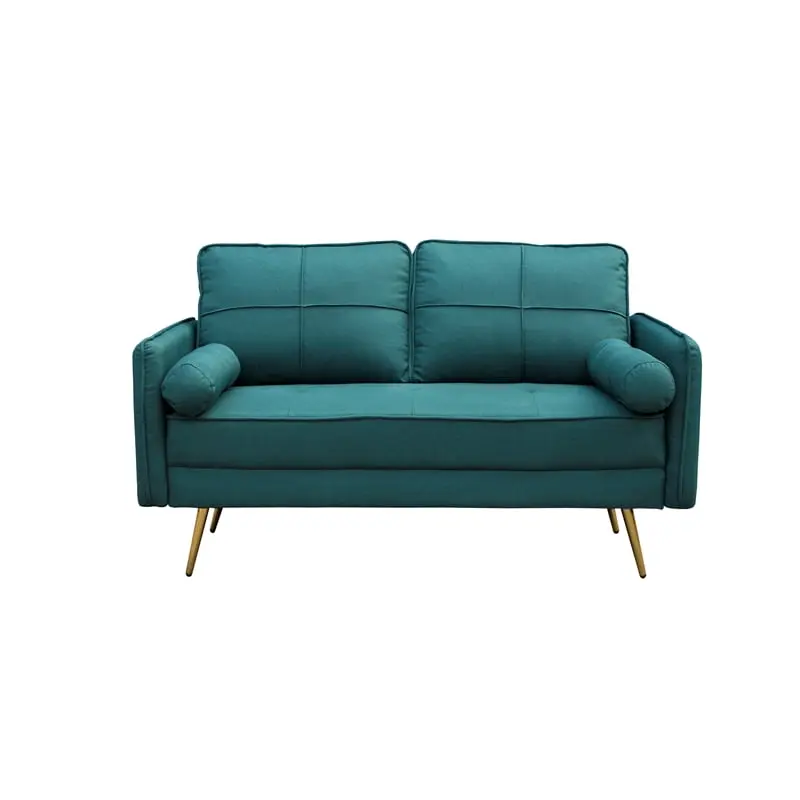 Pemberly Row Modern Contemporary Fabric Living Room Loveseat Green