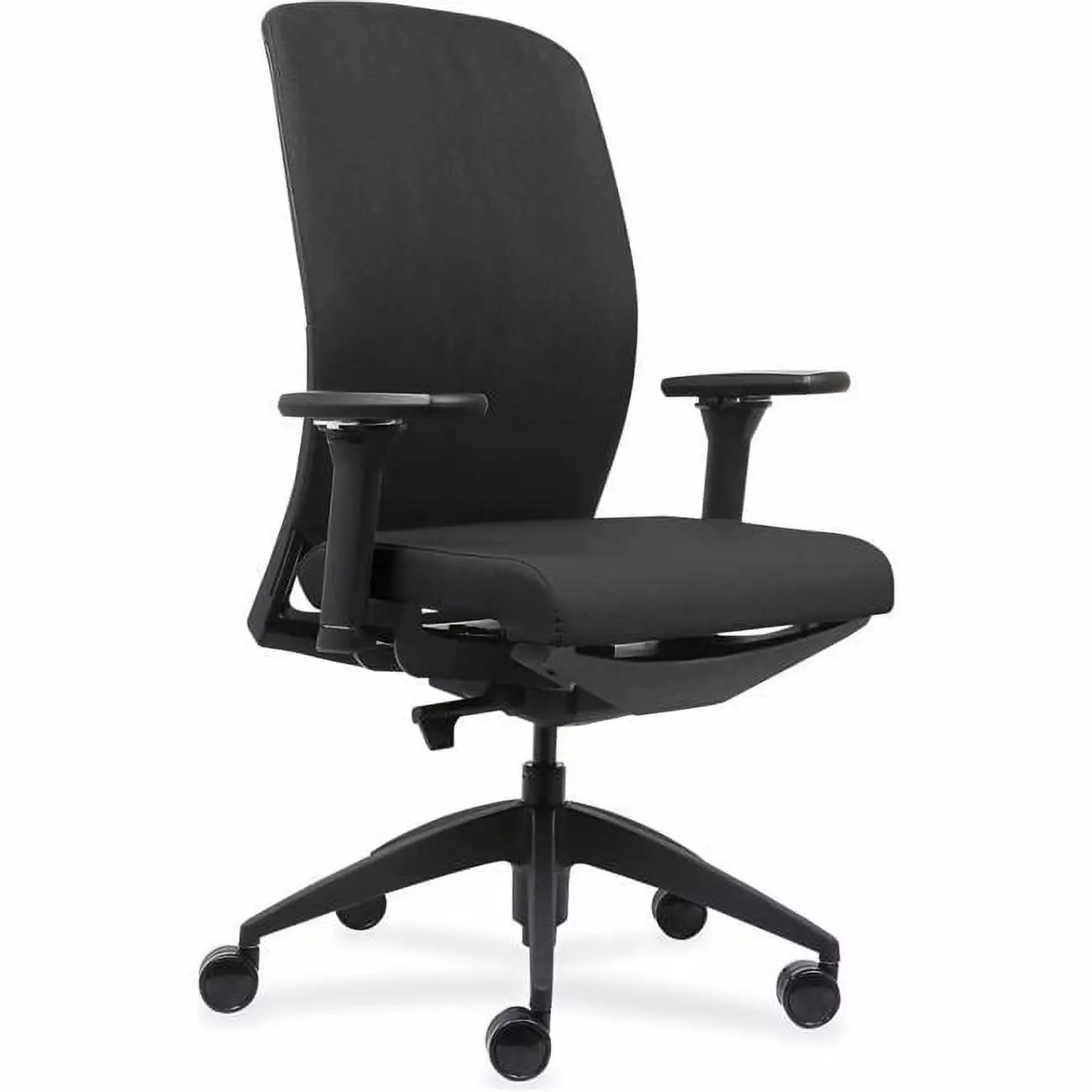 Lorell B2384852 Executive Chair Fabric Seat and Back Black - Ergonomic Office Chair