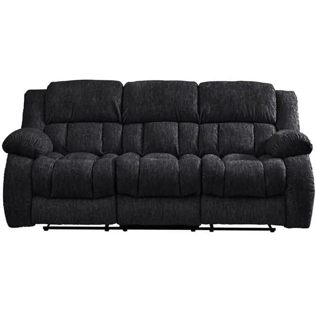 Global Furniture USA U250 Ebony Fabric Reclining Sofa