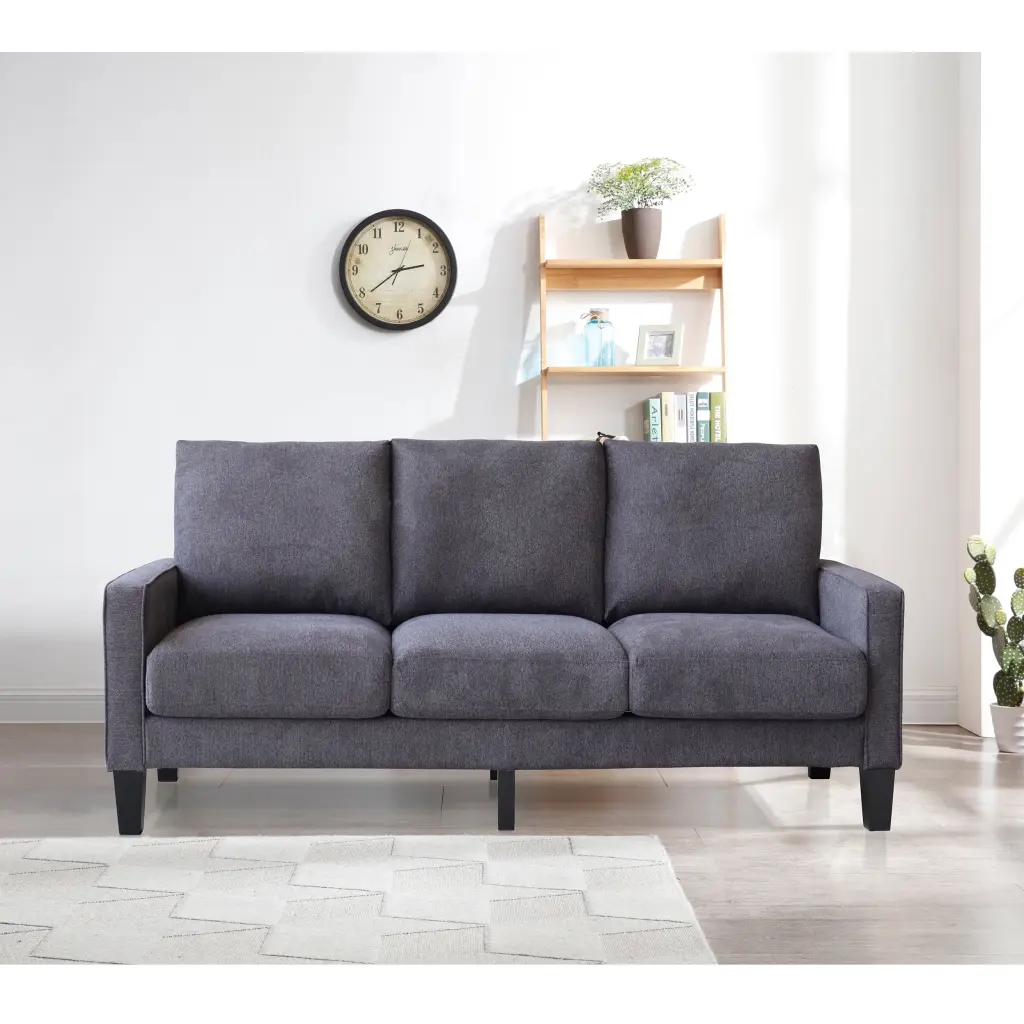 CoSoTower Modern Living Room Dark Grey Fabric Sofa Small Spaces