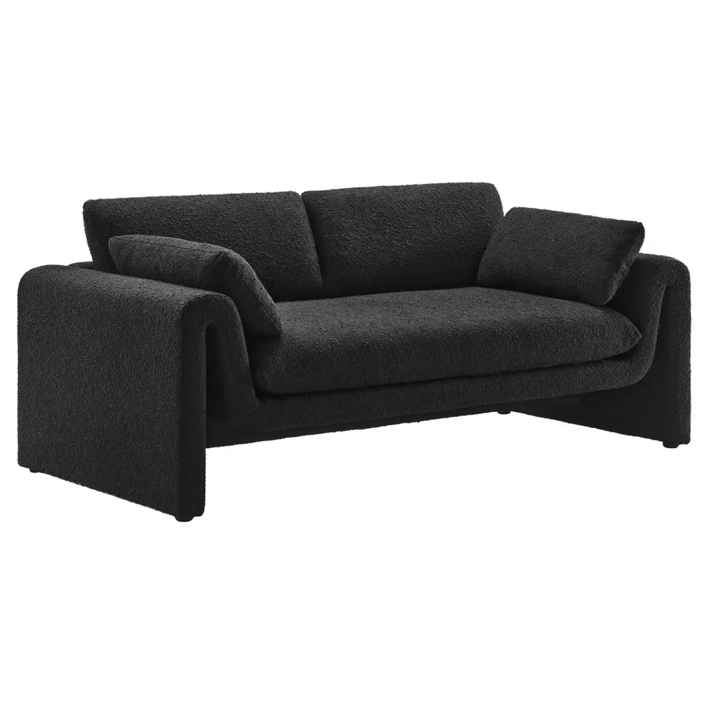 Waverly Boucle Fabric Sofa Living Room and Office Modway