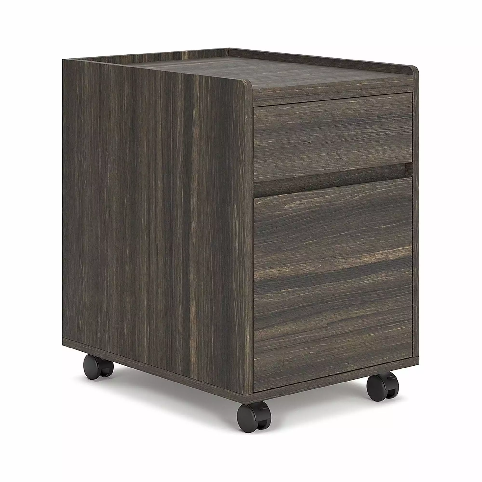 Signature Design Ashley Contemporary Zendex File Cabinet Dark Brown