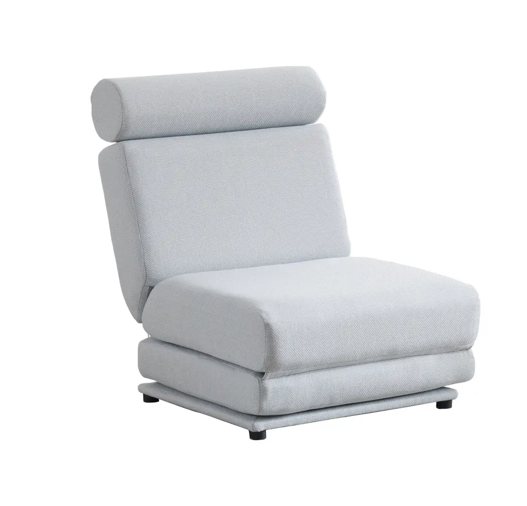 Jujwooo Folding Sofa Bed Pillow Convertible Chair Floor Couch Light Grey - Memory Foam Sleeper