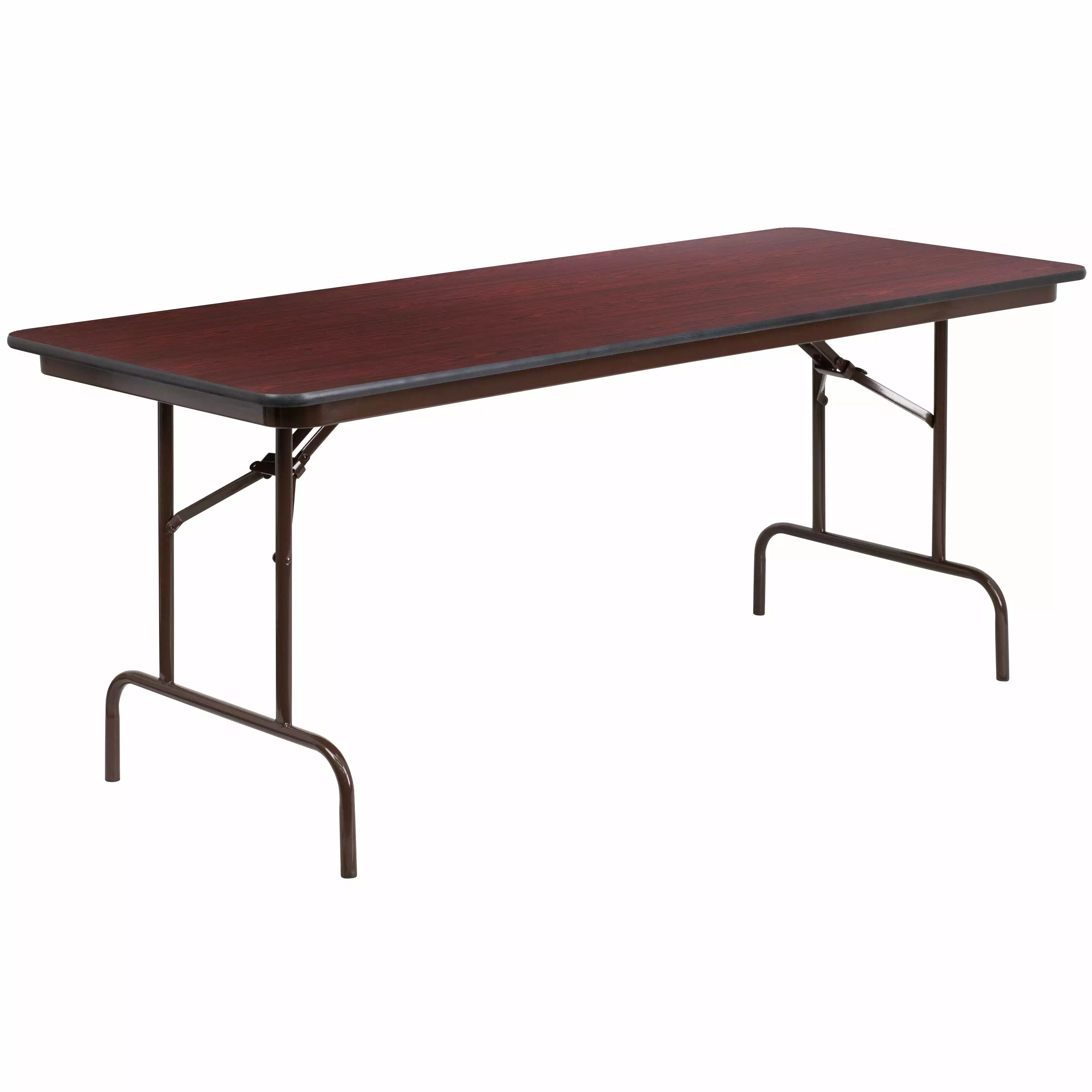 Flash Furniture 6-Foot Mahogany Laminate Folding Banquet Table