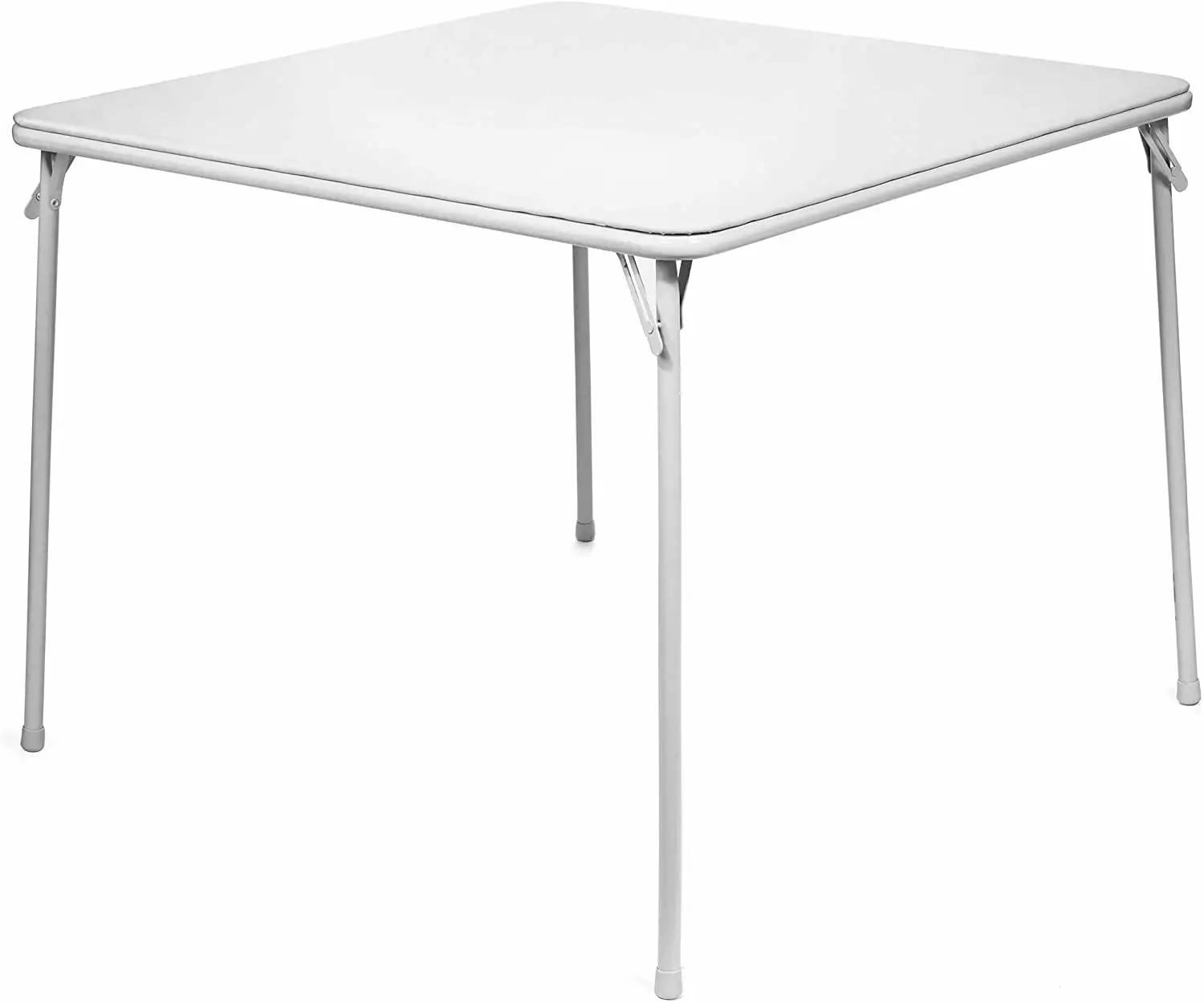 XL Series 38 Square Folding Card Table Vinyl Upholstery and Steel Construction