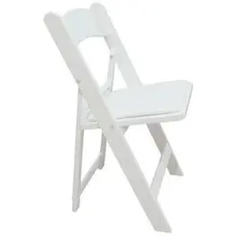 White Resin Folding Chair Indoor and Outdoor Use Various