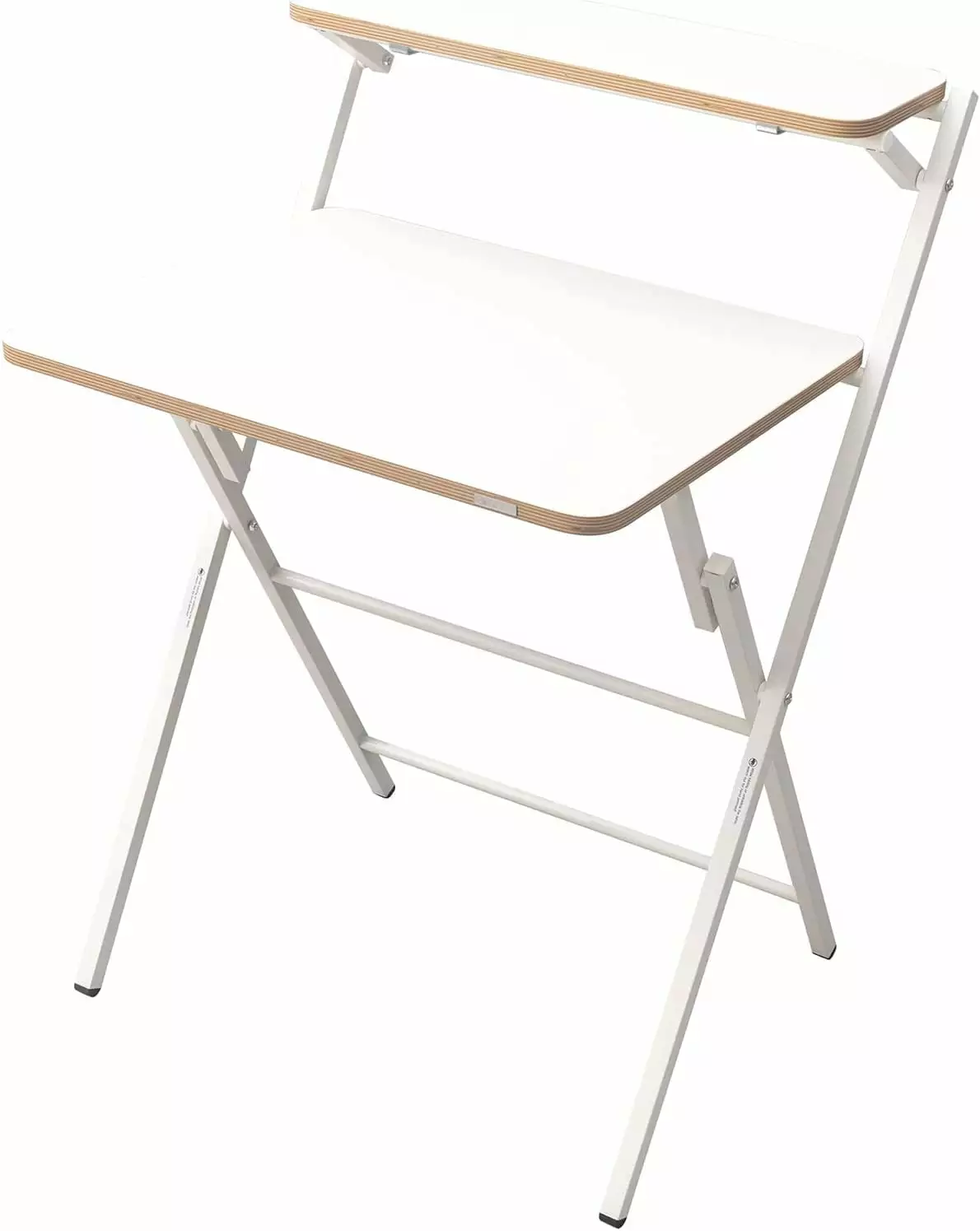 Yasong Modern Folding Desk Small Space Computer Gaming Writing Student and Home Office Organization Industrial Metal Frame...