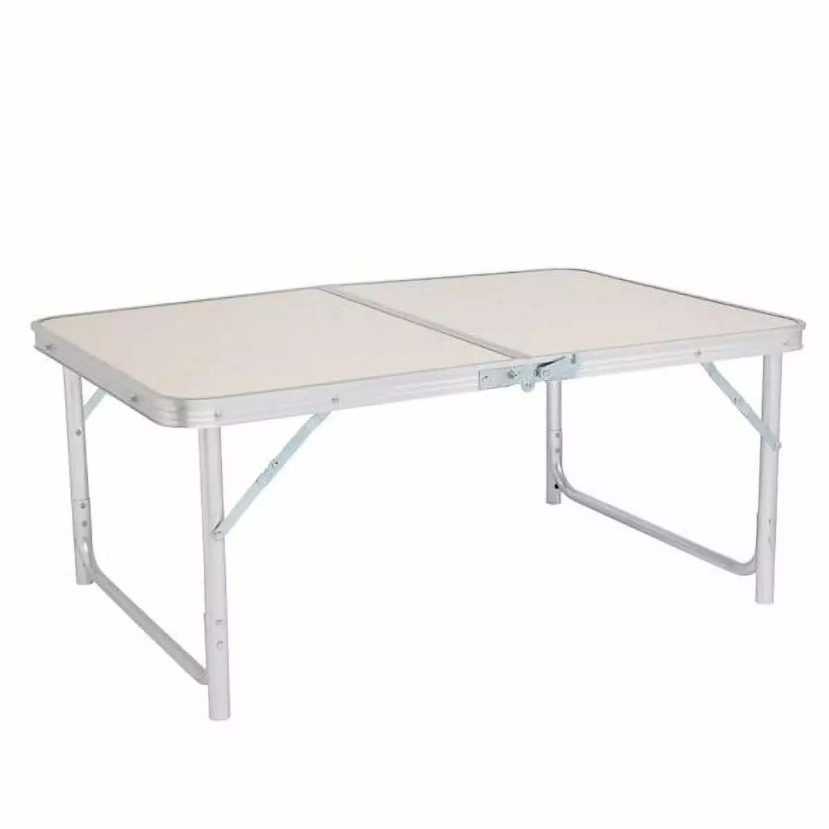 Home Use Aluminum Alloy Folding Table 90x60x70cm White Indoor Outdoor Aiying