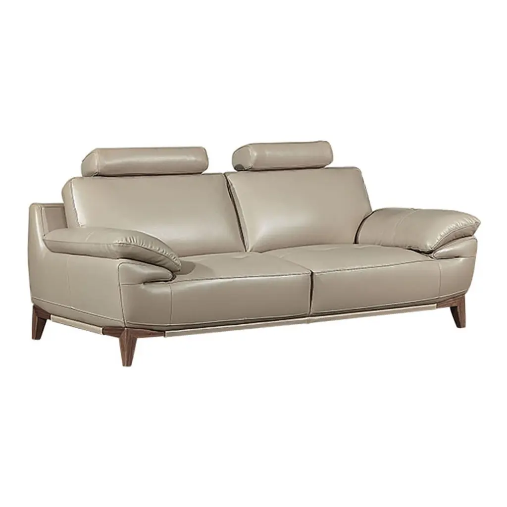 EK028 Tan Italian Full Leather Sofa Luxurious Living Room American Eagle Furniture