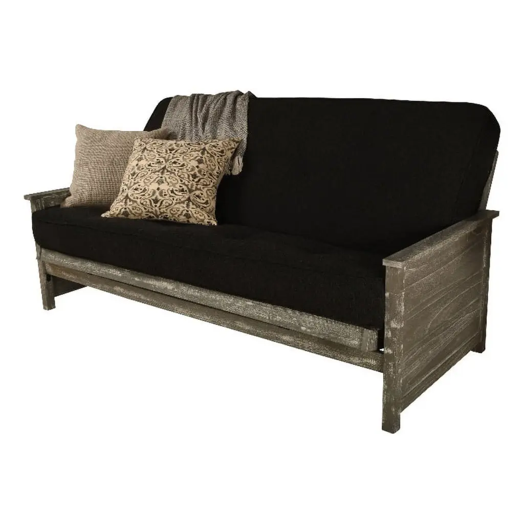 Kodiak Furniture Lexington Full-size Futon Weathered Gray Black Mattress